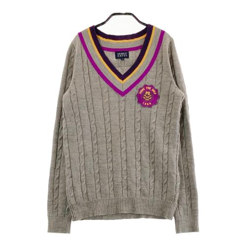 PEARLY GATES Ｖネック カーディガン 大人綺麗め ゴルフウェア PEARLY GATES パーリーゲイツ Vネックニットセーター ウール