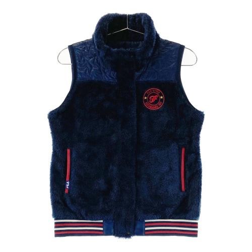 FILA GOLF フィラゴルフ ボア ジップベスト ネイビー系 サイズ：L