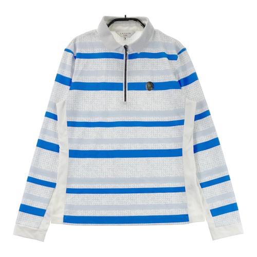 LANVIN SPORT ランバン スポール ハーフジップ長袖Tシャツ ボーダー柄