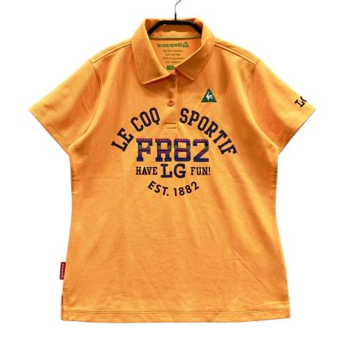 LE COQ GOLF ルコックゴルフ スカート 刺繍 ストライプ柄 オレンジ系