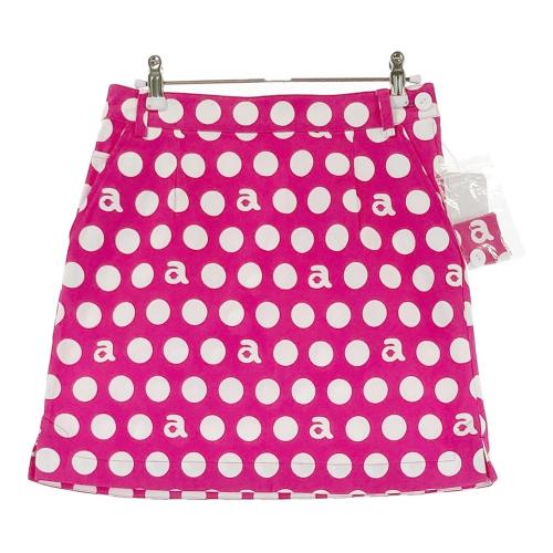 ARCHIVIO アルチビオ ストレッチ スカート ドット ロゴ総柄 ピンク系