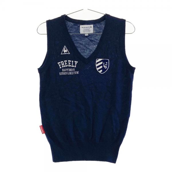 LE COQ GOLF ルコックゴルフ ニットベスト ネイビー系 サイズ：M