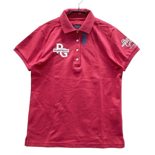 PEARLY GATES パーリーゲイツ 半袖ポロシャツ ピンク系 サイズ：1