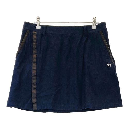 【美品】Master Bunny Edition ネイビー プリーツスカート MASTER BUNNY EDITION マスターバニー スカート ネイビー×黒 裾