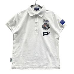 新品タグ付き　パーリーゲイツ レディース半袖ポロシャツ ブルー サイズ2 PEARLY GATES(パーリーゲイツ) ポロシャツ｜中古ゴルフウェア