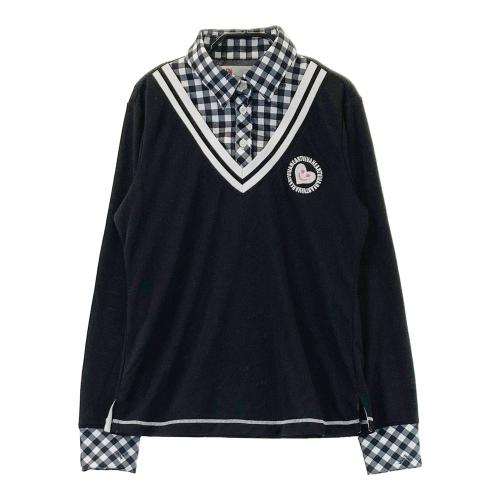 VIVA HEART] ビバハート 長袖シャツ・ポロシャツ カットワーク刺繍