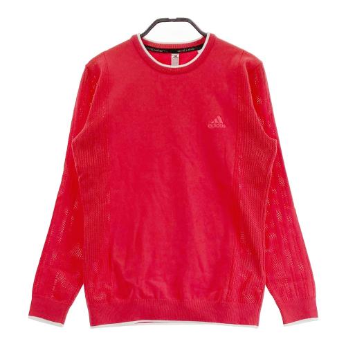 ADIDAS GOLF アディダスゴルフ FJ6374 ニットセーター レッド系 サイズ