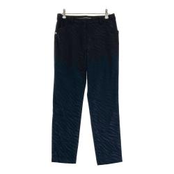 【LANVIN SPORT】ドット織柄パンツ　ベージュ　ゴルフ　ベルト付　36 LANVIN SPORT】ドット織柄パンツ ベージュ ゴルフ ベルト付 36