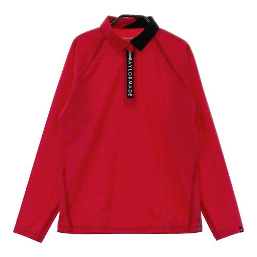 TAYLOR MADE テーラーメイド 長袖ハーフジップTシャツ ブラック系