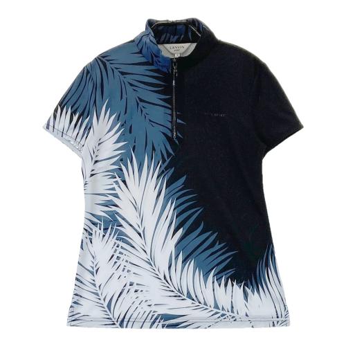 【美品】LANVIN SPORT ランバンスポール ハーフジップ 半袖シャツ LANVIN SPORT ランバン スポール ハーフジップ半袖Tシャツ グレー系