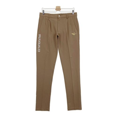 1piu1uguale3 ブラウン ゴルフパンツ ジッパー付き 1PIU1UGUALE3 GOLF GRP166 ストレッチ ロングパンツ ブラウン系 サイズ