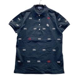 新品タグ付き　パーリーゲイツ レディース半袖ポロシャツ ブルー サイズ2 パーリーゲイツ PG 胸ポケット付き半袖ポロシャツ レディース