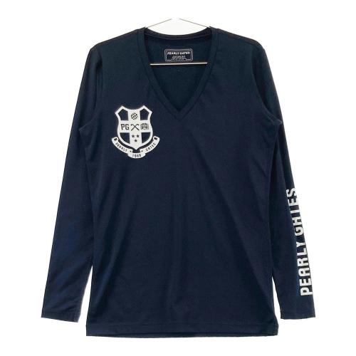 BEAMS GOLF ビームスゴルフ Vネック 長袖 インナーTシャツ ネイビー系