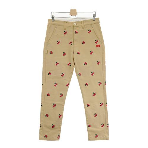 PEARLY GATES パーリーゲイツ ストレッチパンツ 刺繍 チェリー