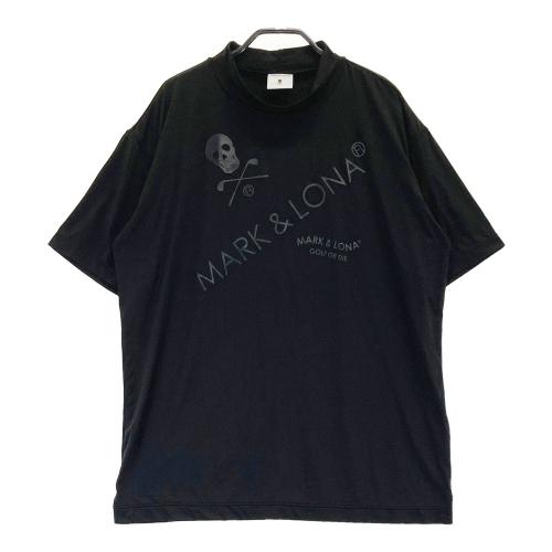 完売モデル マークアンドロナ ブラック モックネック Tシャツ ゴルフウェア M 24AW】MARK&LONA マークアンドロナ Atlantis Mock Tee | MEN