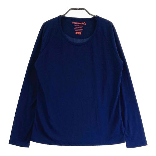 サイズ：1 PEARLY GATES パーリーゲイツ  モックネック長袖インナーTシャツ  ネイビー系 [240101445454] ゴルフウェア レディース ストスト PEARLY GATES パーリーゲイツ モックネック長袖インナーTシャツ