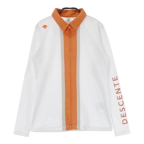 DESCENTE GOLF デサントゴルフ ハーフジップ ニット セーター ホワイト