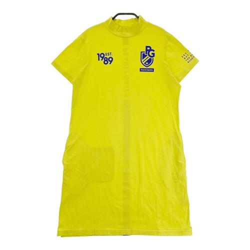 PEARLY GATES ワンピース イエロー 1 PEARLY GATES パーリーゲイツ ハイネック 半袖ワンピース