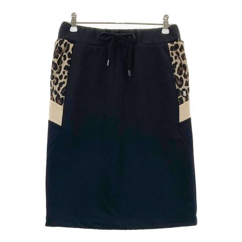 PEARLY GATES パーリーゲイツ ヒョウ柄切替スカート ブラック系 サイズ