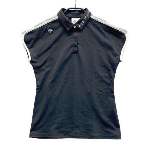 DESCENTE GOLF デサントゴルフ 半袖ポロシャツ ネイビー系 サイズ：L