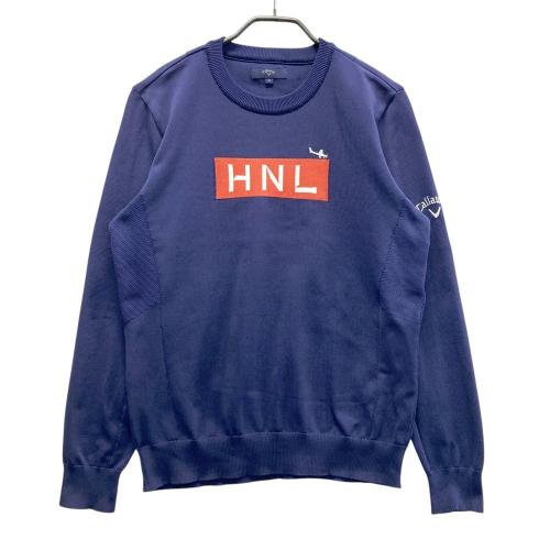 CALLAWAY キャロウェイ 長袖 ニットセーター ネイビー系 サイズ：LL