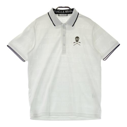 MARK&LONA マークアンドロナ ハーフジップ 半袖ポロシャツ ホワイト系