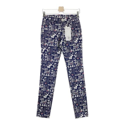 TRATTO トラット ストレッチパンツ 総柄 ネイビー系 サイズ：40 ランク