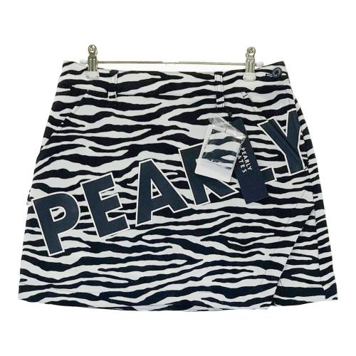 PEARLY GATES パーリーゲイツ ストレッチスカート ゼブラ柄 ホワイト系