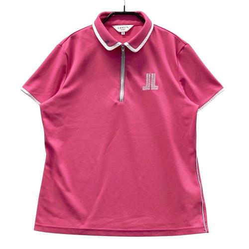 LANVIN SPORT ランバン スポール ハーフジップ半袖ポロシャツ 総柄