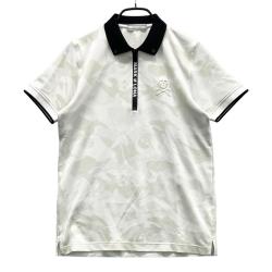 新品タグ付き MARK&RONA 46 ポロシャツ 半袖 マークアンドロナ MARK&LONA マークアンドロナ 半袖ポロシャツ ネイビー系 サイズ：46