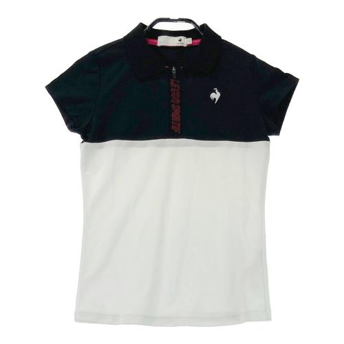 CPG GOLF シーピージーゴルフ ; ハーフジップ 半袖Tシャツ ブルー系