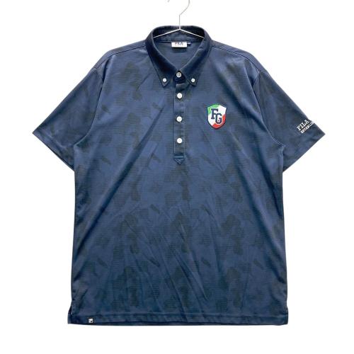 FILA GOLF フィラゴルフ 半袖ポロシャツ ネイビー系 サイズ：L ランク
