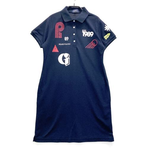638 パーリーゲイツ ビックロゴレインワンピース定価44000円 ネイビー 1 638 パーリーゲイツ ビックロゴレインワンピース定価44000円 ネイビー