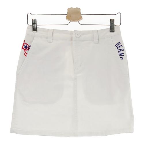 BEAMS GOLF ビームスゴルフ インナー付 ストレッチスカート ホワイト系