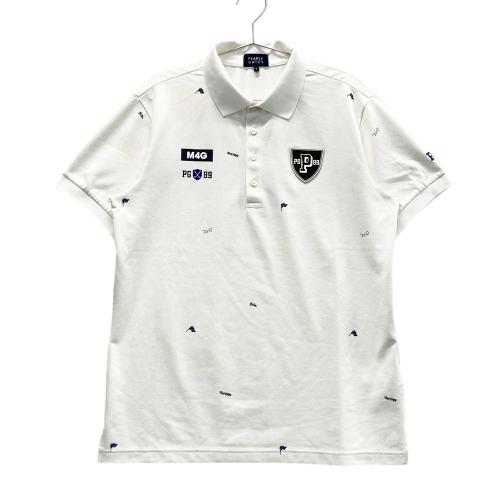 PEARLY GATES ポロシャツ 6サイズ ゴルフウェア 白 89ロゴ サイズ：7