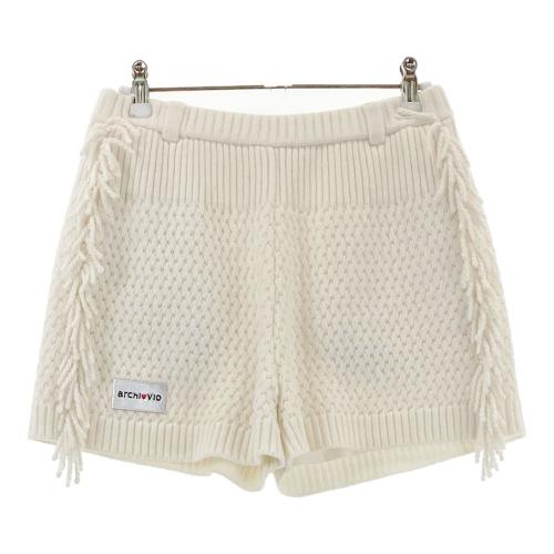 ARCHIVIO アルチビオ ショートパンツ パイル ホワイト系 サイズ：36