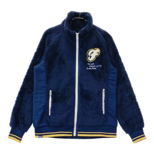 【フィラゴルフ】ジャケット　ブルゾン　4Lサイズ　ネイビー　裏地フリース FILA GOLF フィラゴルフ 裏フリース ボアジャケット ネイビー系 サイズ