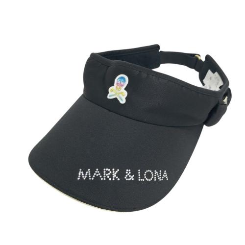 MARK&LONA マークアンドロナ サンバイザー 総柄 ネイビー系