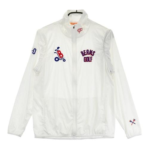 BEAMS GOLF ビームスゴルフ ナイロンジャケット XL ホワイト BEAMS GOLF ビームスゴルフ 2WAY ジップジャケット ホワイト系