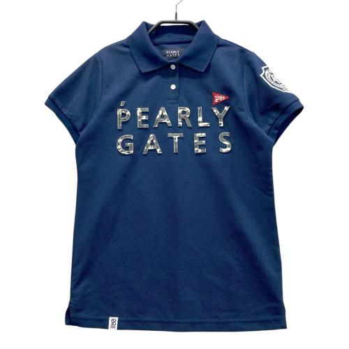 PEARLY GATES パーリーゲイツ 055-1260656 半袖ポロシャツ ネイビー系