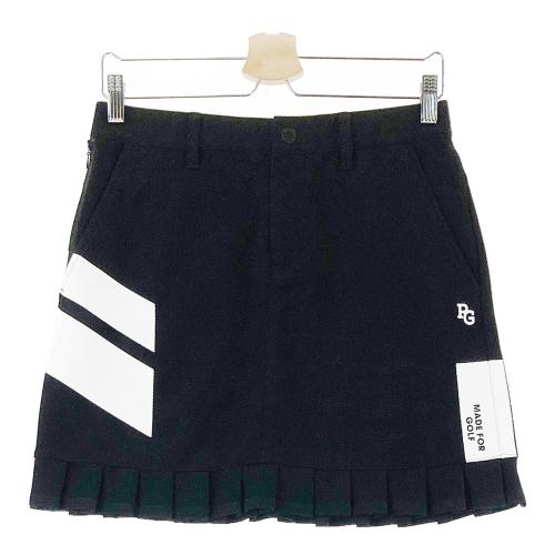 新品PEARLY GATES ブラックスカート　サイズ1 パーリーゲイツ PEARLY GATES パーリーゲイツ スカート ブラック系 サイズ：1