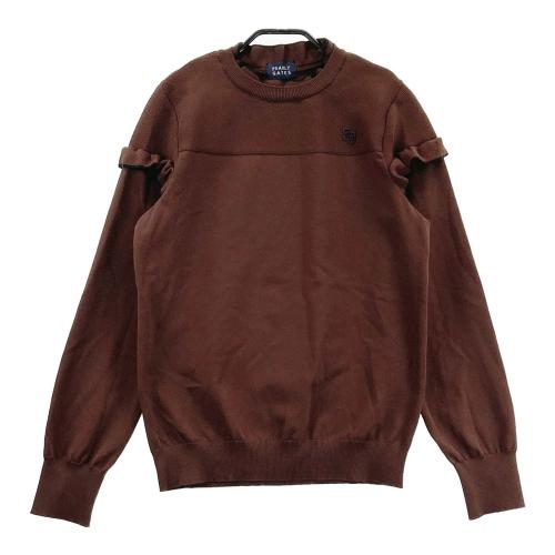 パーリーゲイツ ニットセーター チェック ブラックウォッチ 茶色