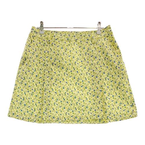 美品 Callaway 総柄 スカート SS コラージュ プリント ゴルフ CALLAWAY キャロウェイ 2023年モデル スカート 花 総柄 イエロー系
