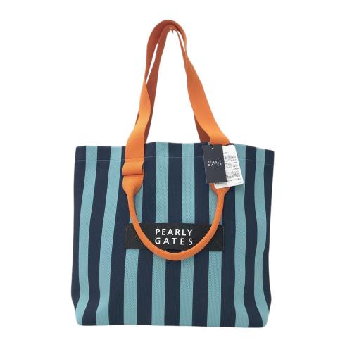 PEARLY GATES パーリーゲイツ 2WAY トートバッグ ストライプ柄