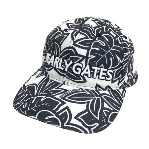 PEARLY GATES パーリーゲイツ キャップ 総柄 ブラック系 ランク：B