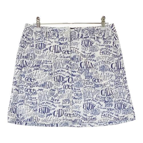 美品 Callaway 総柄 スカート SS コラージュ プリント ゴルフ CALLAWAY キャロウェイ 2023年モデル スカート 花 総柄 イエロー系