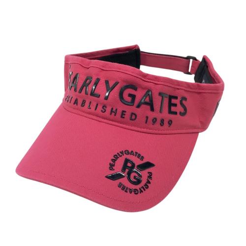 PEARLY GATES パーリーゲイツ 30周年 サンバイザー ピンク系 ランク：B