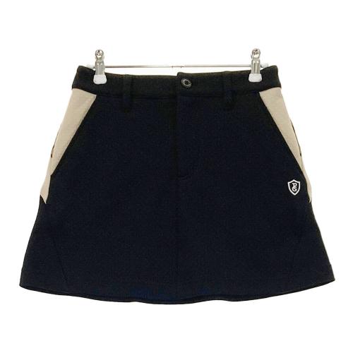 【中古】PEARLY GATES パーリーゲイツ スカート ブラック サイズ0 PEARLY GATES パーリーゲイツ デザイン切替 スカート ブラック系