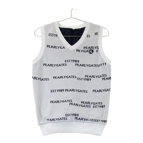 【美品】PEARLY GATES Vネックベスト　サイズ0 2023年モデル PEARLY GATES パーリーゲイツ 2023年モデル リバーシブル V