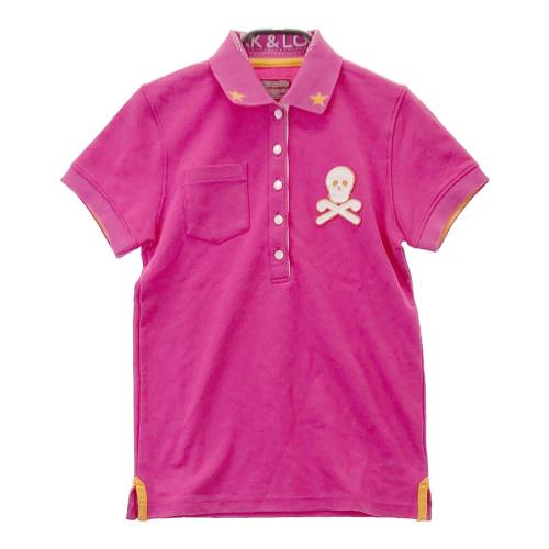 美品 MARK & LONA マークアンドロナ ポロシャツ ピンク L MARK&LONA マークアンドロナ 襟デザイン 半袖ポロシャツ ピンク系